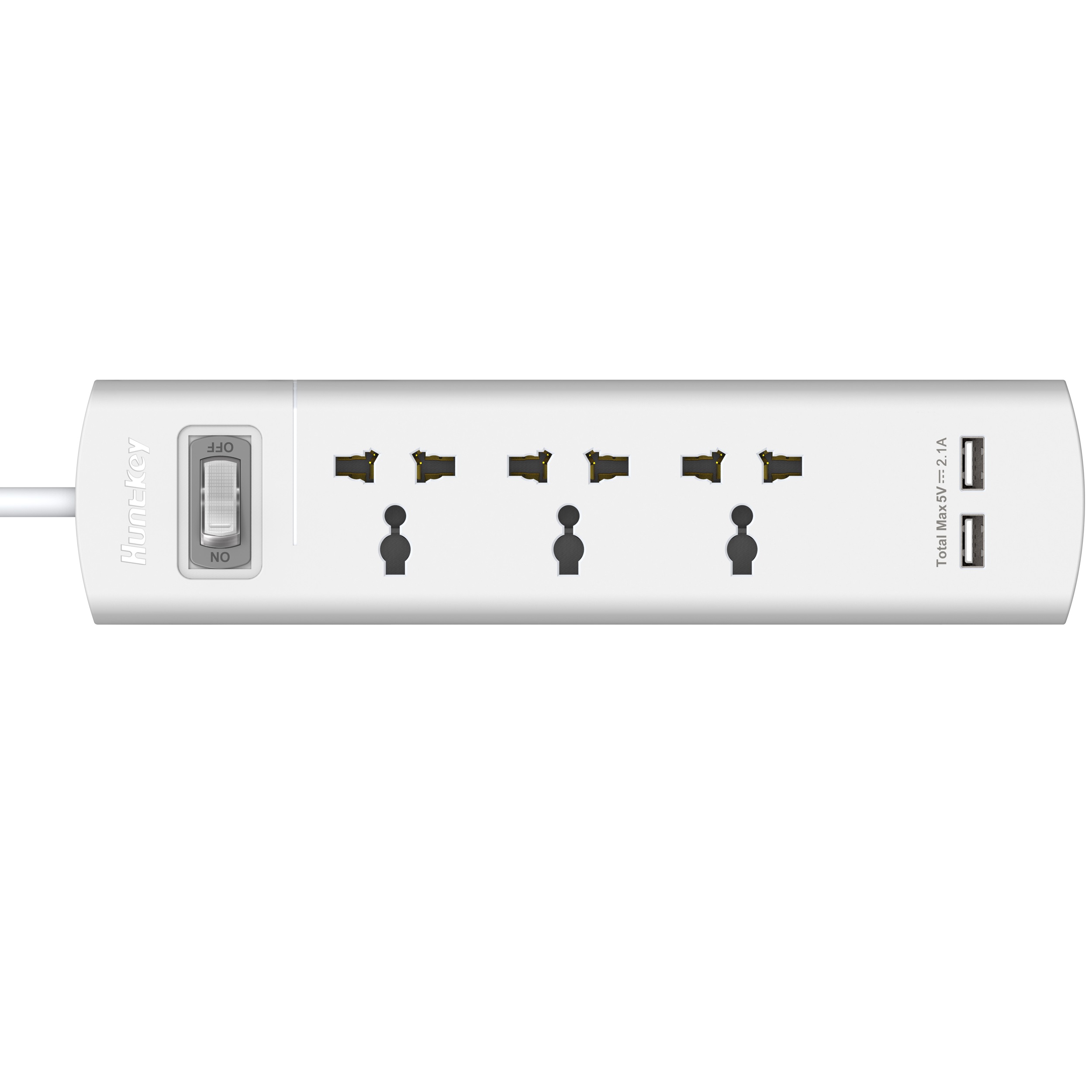 Huntkey 3 Socket And 2 USB HUNTKEY