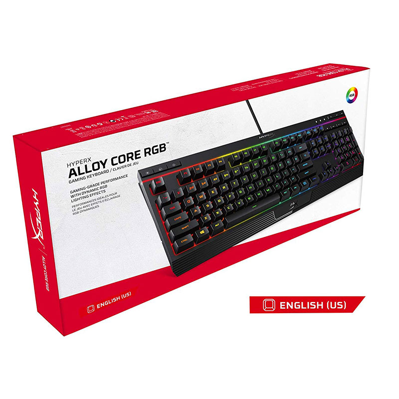 HyperX Alloy Core RGB Gaming Keyboard - Membrane Switches HYPERX