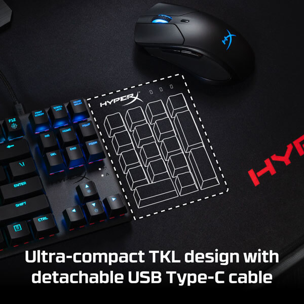HyperX Alloy Origins Core Mechanical Gaming Keyboard (Aqua Tactile Switches) HYPERX