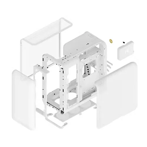 Hyte X50 Air Snow White E-ATX Mid Tower Case HYTE