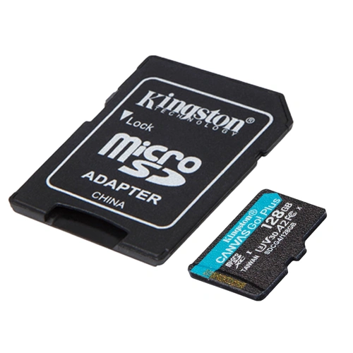 Kingston Canvas Go Plus microSD Memory Card 128GB with Adapter KINGSTON