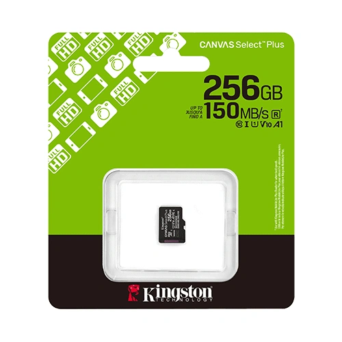 Kingston Canvas Select Plus 256GB microSDXC Memory Card KINGSTON