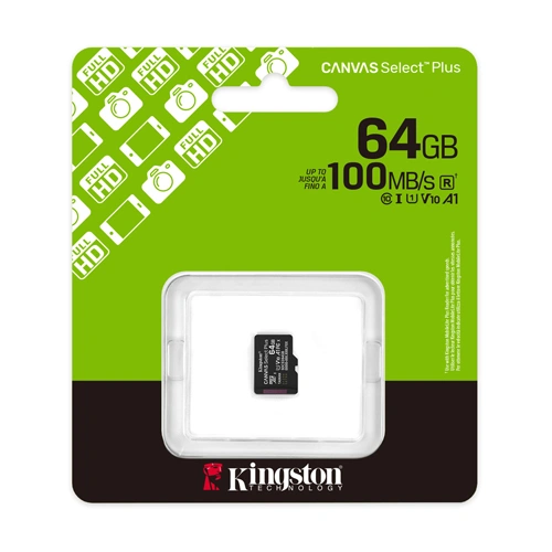 Kingston Canvas Select Plus 64GB microSDXC Memory Card KINGSTON