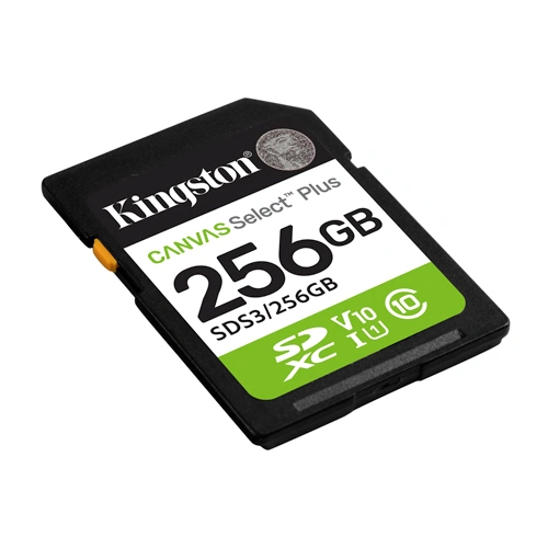 Kingston Canvas Select Plus 256GB SDXC Memory Card KINGSTON