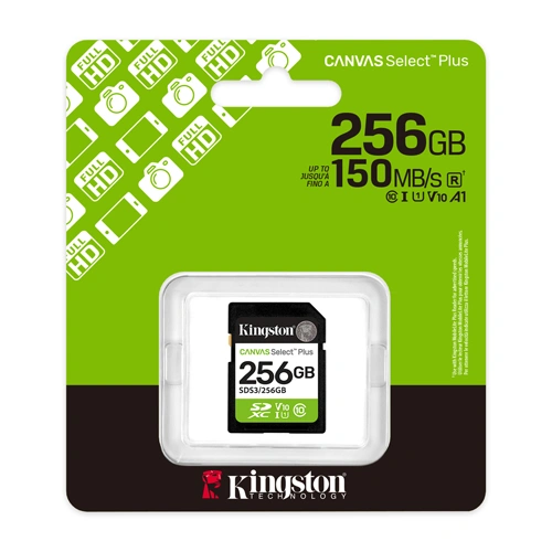 Kingston Canvas Select Plus 256GB SDXC Memory Card KINGSTON