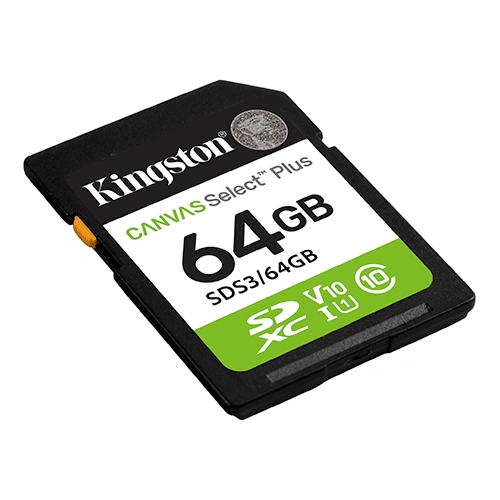 Kingston Canvas Select Plus 64GB SDXC Memory Card KINGSTON