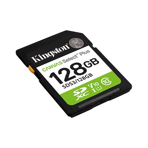 Kingston Canvas Select Plus 128GB SDXC Memory Card KINGSTON