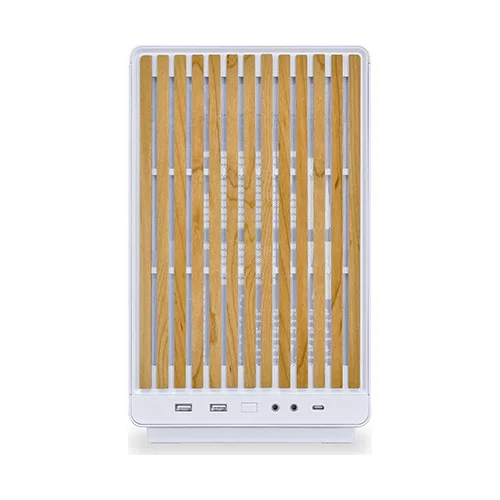 Lian Li A3-mATX Wood White Mini Tower Case with Glass Side Panel LIAN LI