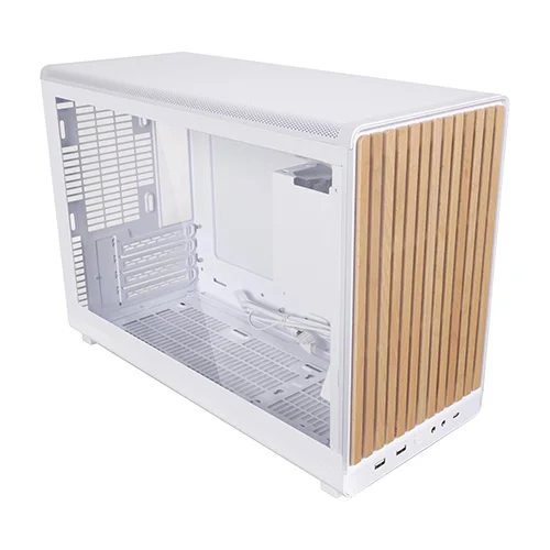 Lian Li A3-mATX Wood White Mini Tower Case with Glass Side Panel LIAN LI
