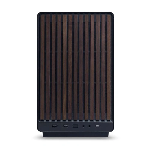 Lian Li A3-mATX Wood Black Mini Tower Case with Glass Side Panel LIAN LI