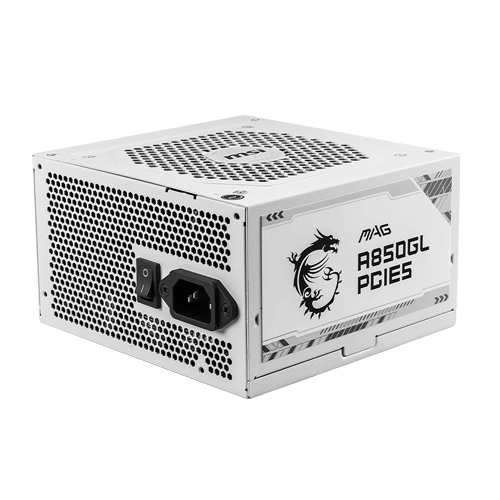 MSI MAG A850GL PCIE5 White Gold ATX 3.1 Fully Modular SMPS MSI