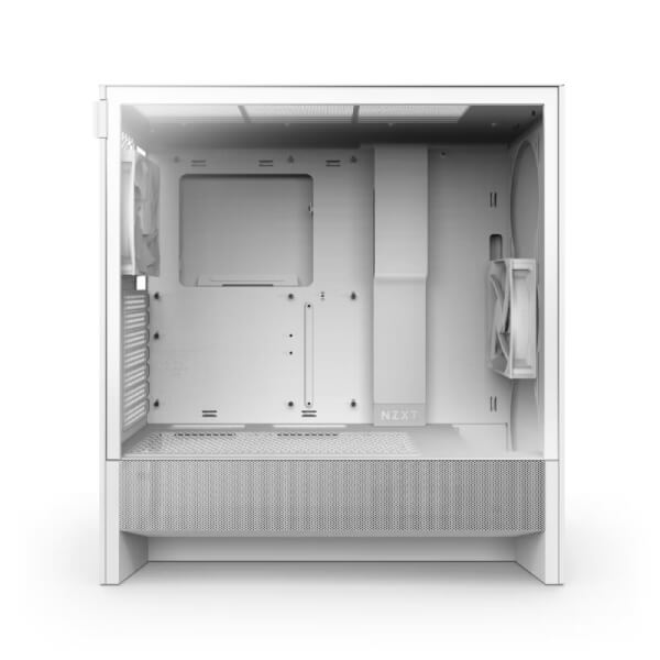 Nzxt H5 Flow 2024 Edition E-ATX White Mid Tower Case NZXT