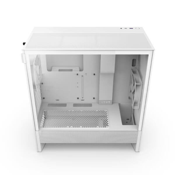 Nzxt H5 Flow 2024 Edition E-ATX White Mid Tower Case NZXT