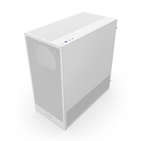 Nzxt H5 Flow 2024 Edition E-ATX White Mid Tower Case NZXT