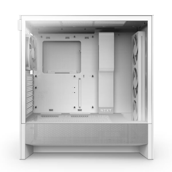 Nzxt H5 Flow RGB 2024 Edition E-ATX White Mid Tower Case NZXT