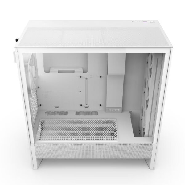 Nzxt H5 Flow RGB 2024 Edition E-ATX White Mid Tower Case NZXT