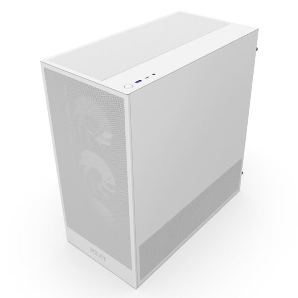 Nzxt H5 Flow RGB 2024 Edition E-ATX White Mid Tower Case NZXT