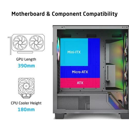 ProLab Design AI848 ARGB ATX Mid Tower Case ProLab DESIGN
