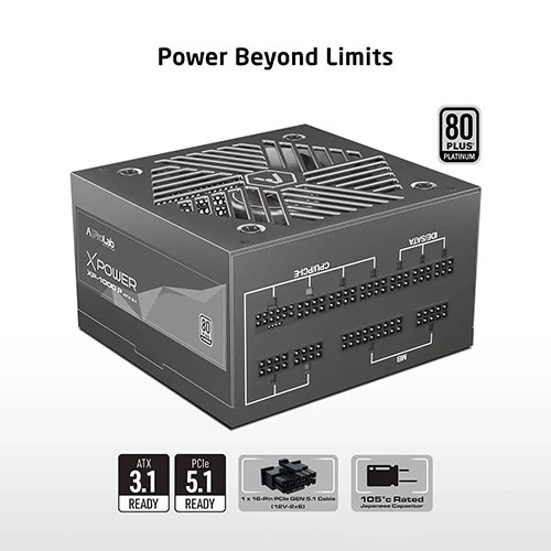 ProLab Design XPower XP-1000P ATX 3.1 Platinum Fully Modular SMPS ProLab DESIGN