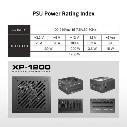 ProLab Design XPower XP-1200 ATX 3.1 Gold Fully Modular SMPS ProLab DESIGN