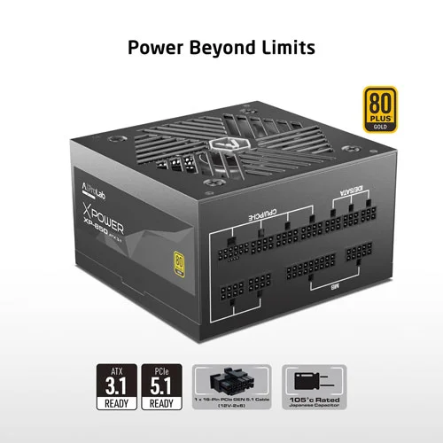 ProLab Design XPower XP-850 ATX 3.1 Gold Fully Modular SMPS ProLab DESIGN