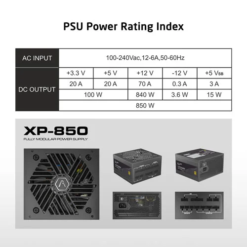 ProLab Design XPower XP-850 ATX 3.1 Gold Fully Modular SMPS ProLab DESIGN