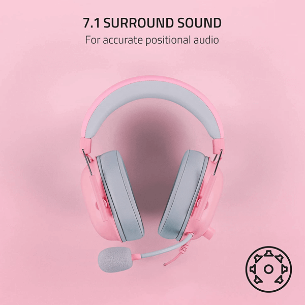 Razer BlackShark V2 X 7.1 Surround Sound Gaming Headset With Mic (Quartz) RAZER