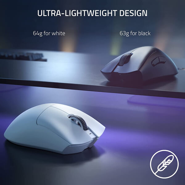 Razer DeathAdder V3 Pro Wireless Gaming Mouse (White) RAZER