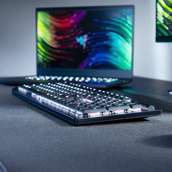 Razer DeathStalker V2 Pro Wireless Gaming Keyboard - Clicky Optical Purple Switches RAZER