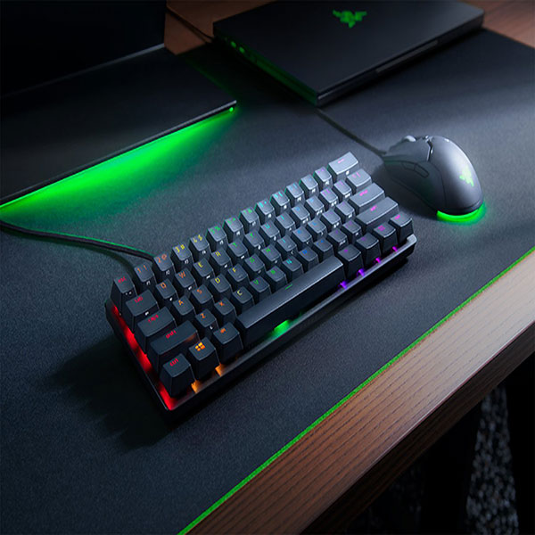 Razer Huntsman Mini Gaming Keyboard Clicky Optical Purple Switches (Black) RAZER