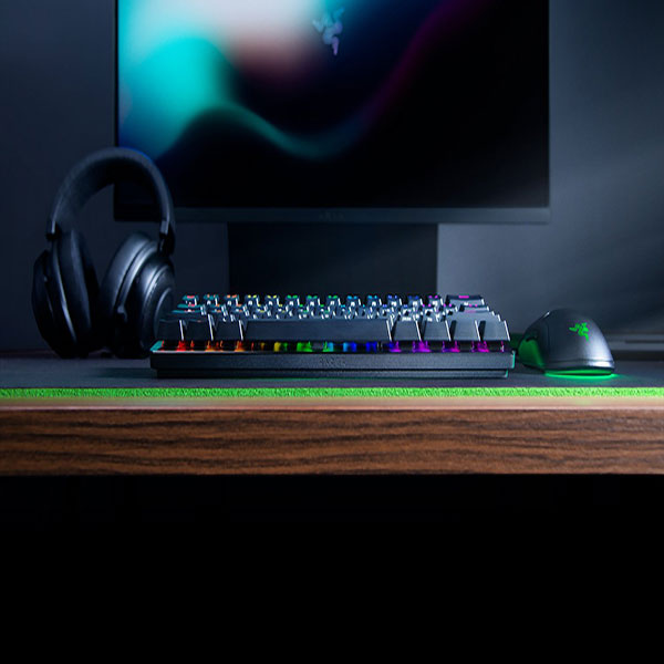 Razer Huntsman Mini Gaming Keyboard Clicky Optical Purple Switches (Black) RAZER