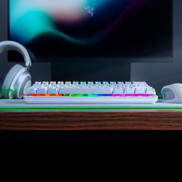 Razer Huntsman Mini Gaming Keyboard Linear Optical Mercury Red Switches RAZER