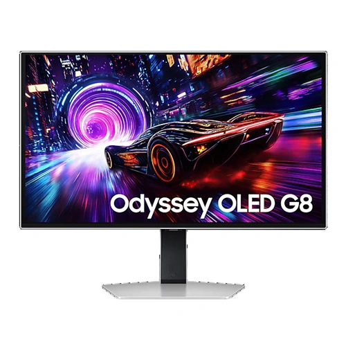 SAMSUNG Odyssey OLED G8 LS27FG810SWXXL 27 Inch 4K Silver Monitor