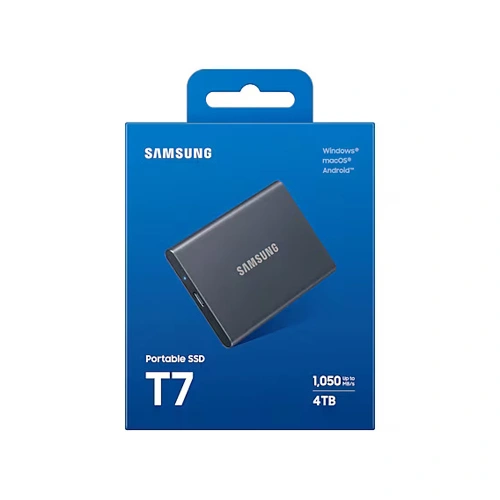 SAMSUNG T7 Gray 4TB Gen 2 External SSD SAMSUNG