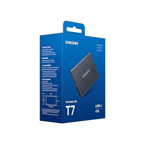 SAMSUNG T7 Gray 4TB Gen 2 External SSD SAMSUNG