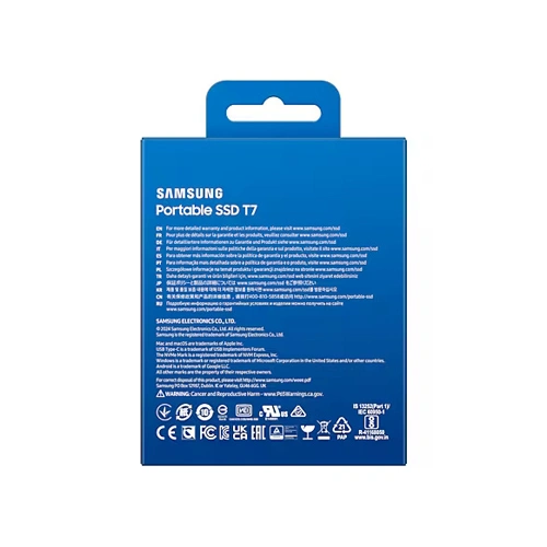 SAMSUNG T7 Gray 4TB Gen 2 External SSD SAMSUNG