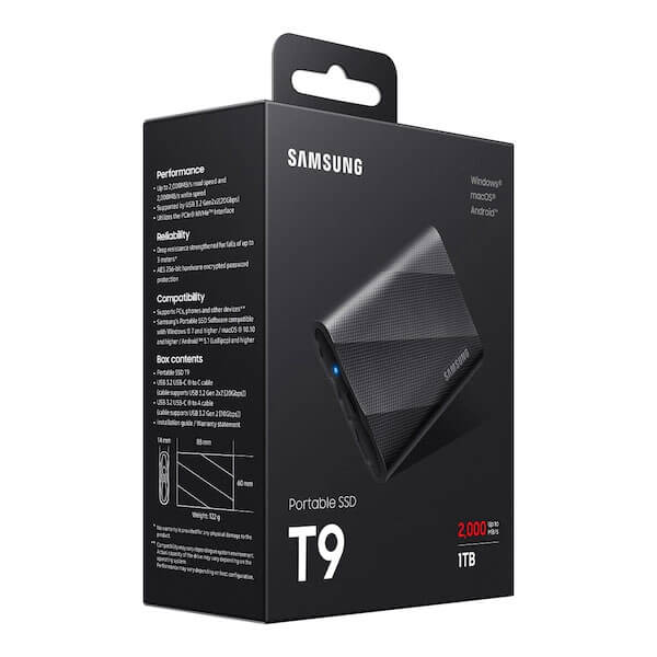 Samsung T9 USB 3.2 1TB External SSD SAMSUNG