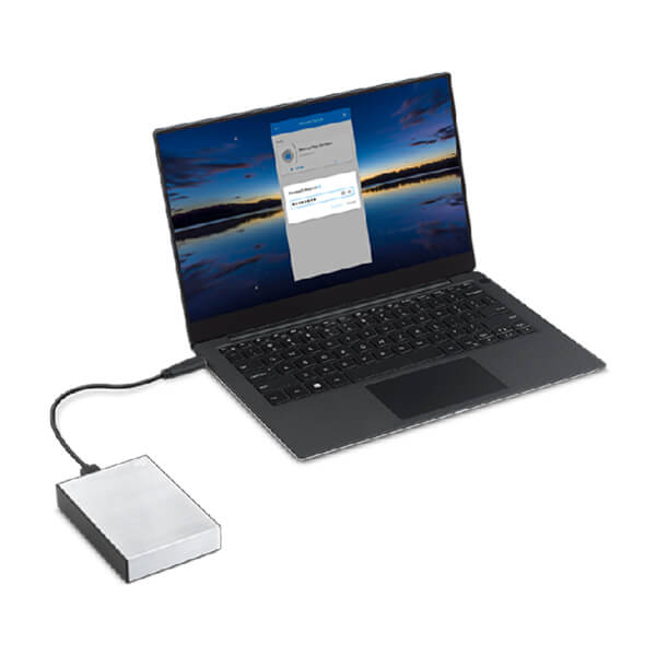 Seagate One Touch 2TB Silver External Hard Drive SEAGATE
