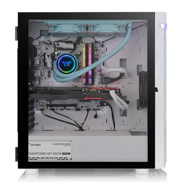 Thermaltake H590 TG White ARGB E-ATX Mid Tower Case THERMALTAKE