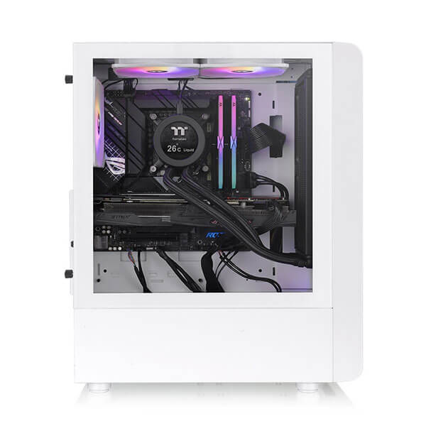 Thermaltake S200 TG ARGB White ATX Mid Tower Case THERMALTAKE