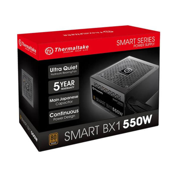 Thermaltake Smart BX1 550 Watt 80 Plus Bronze SMPS THERMALTAKE