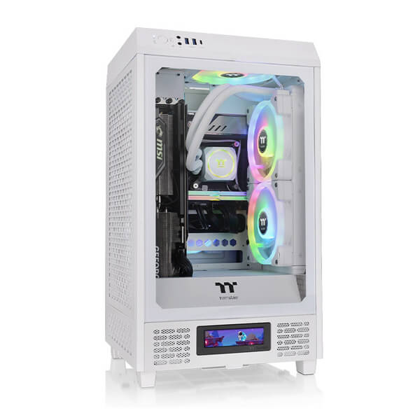 Thermaltake The Tower 200 White M-ITX Mini Tower Case THERMALTAKE