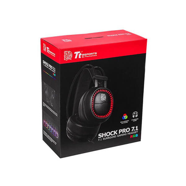 Thermaltake TT ESports Shock Pro RGB 7.1 Gaming Headset (Black) THERMALTAKE