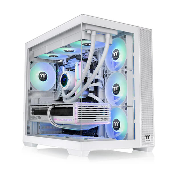 Thermaltake View 380 TG ARGB Snow ATX Mid Tower Case THERMALTAKE