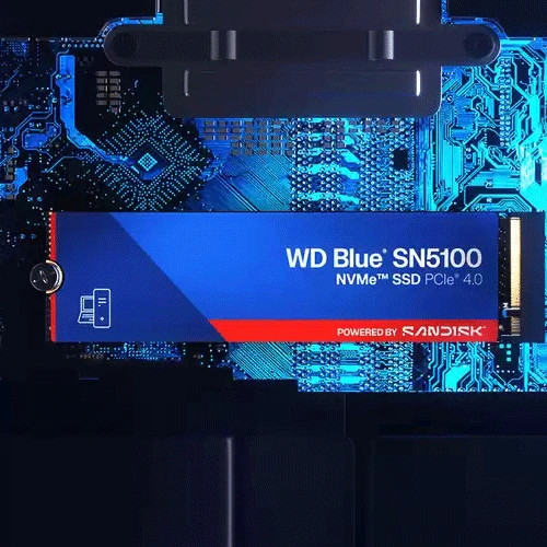 WD Blue SN5100 1TB NVMe Gen4 SSD WESTERN DIGITAL (WD)